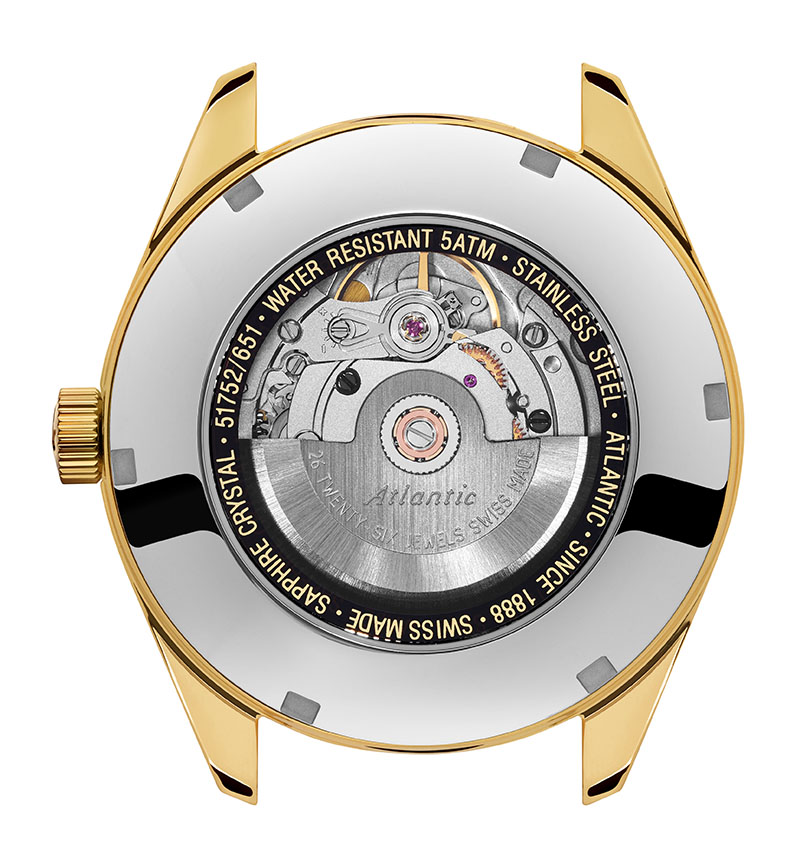 Atlantic Worldmaster Art Déco Automatic | Yellow Gold PVD Black