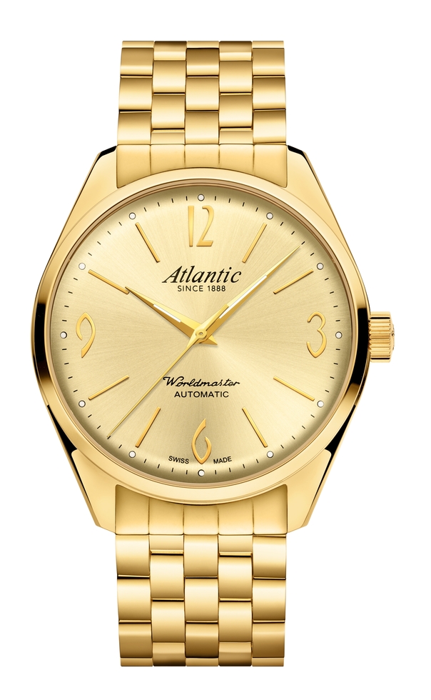 Atlantic Worldmaster Art Déco automatique | Or jaune PVD