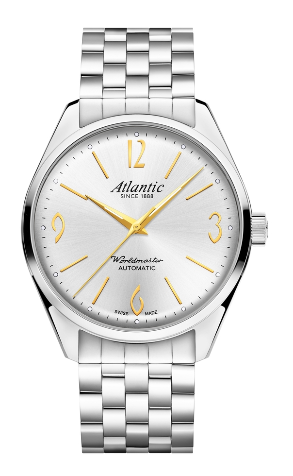 Atlantic Worldmaster Art Déco Automatique | Argent & Acier inoxydable