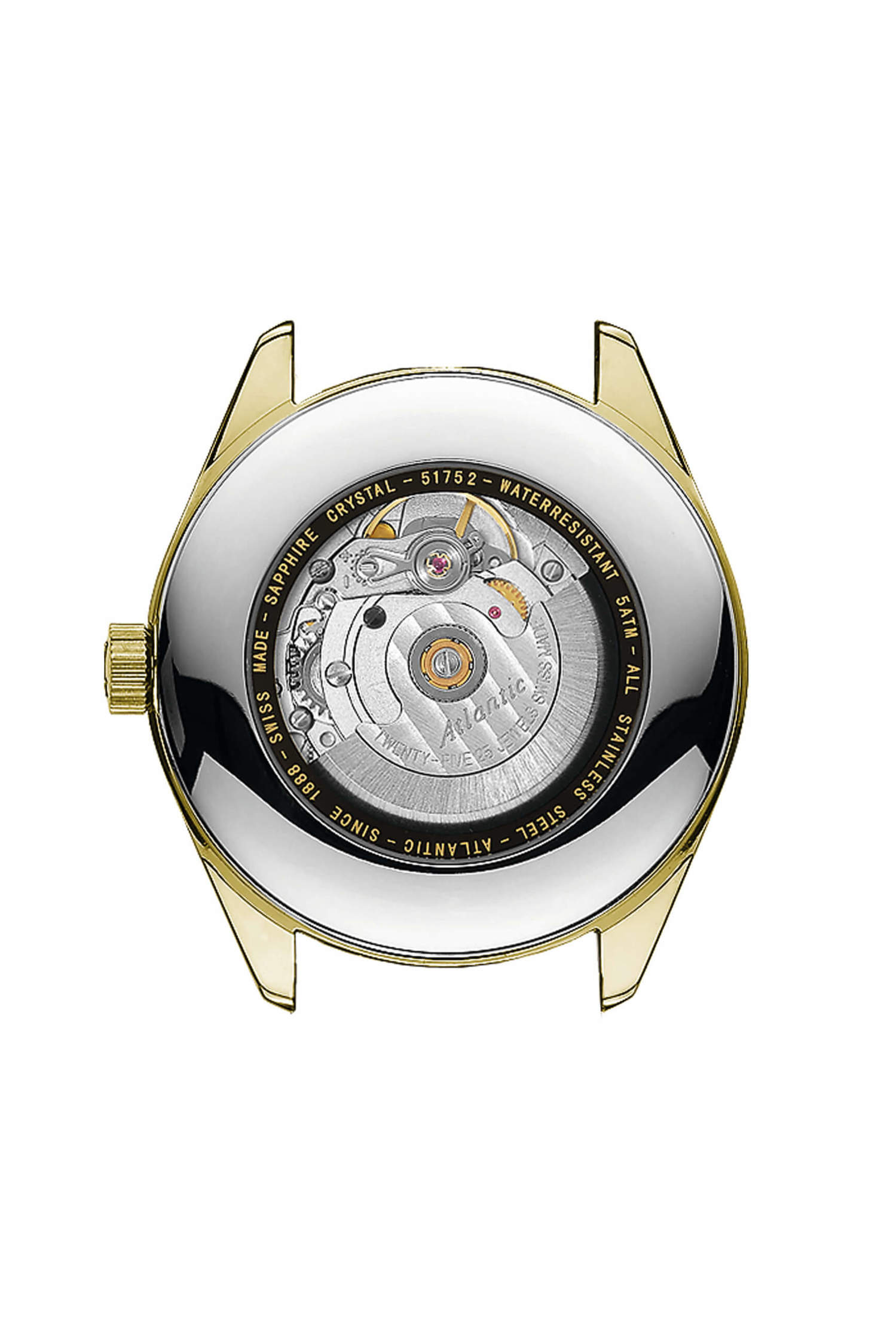 Atlantic Worldmaster Art Déco Automatic | Yellow Gold PVD & Black