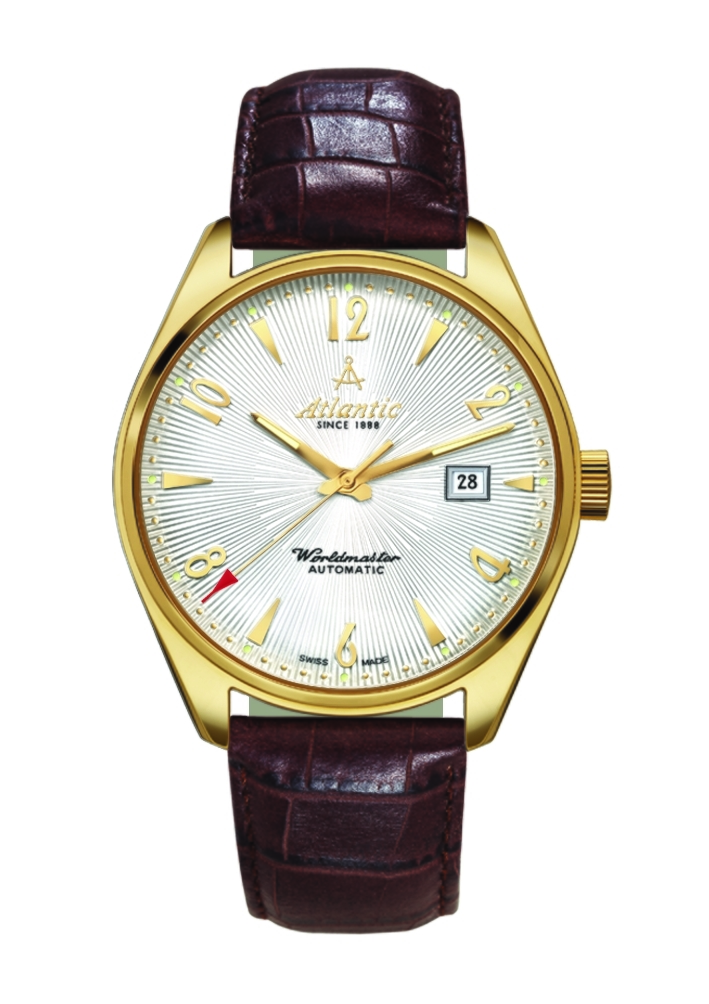 Atlantic Worldmaster Art Déco automatique | Or jaune PVD & argent