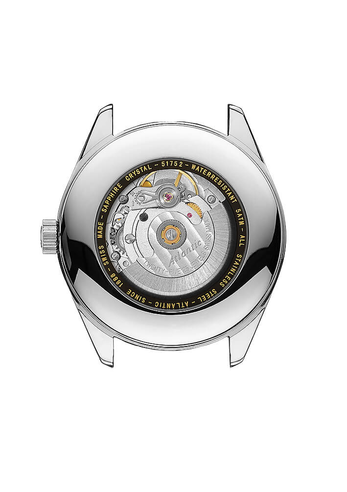 Atlantic Worldmaster Art Déco Automatic | Stainless Steel & Black