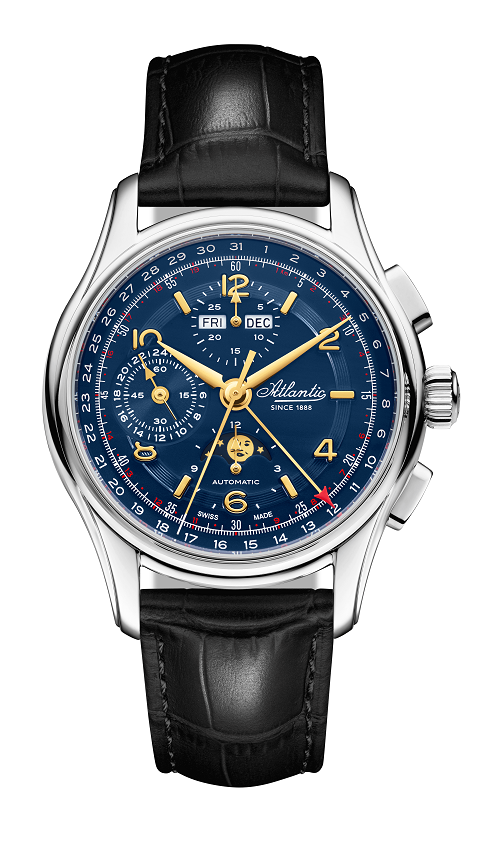 Atlantic Worldmaster Chronograph Automatik Mondphase Limitierte Auflage