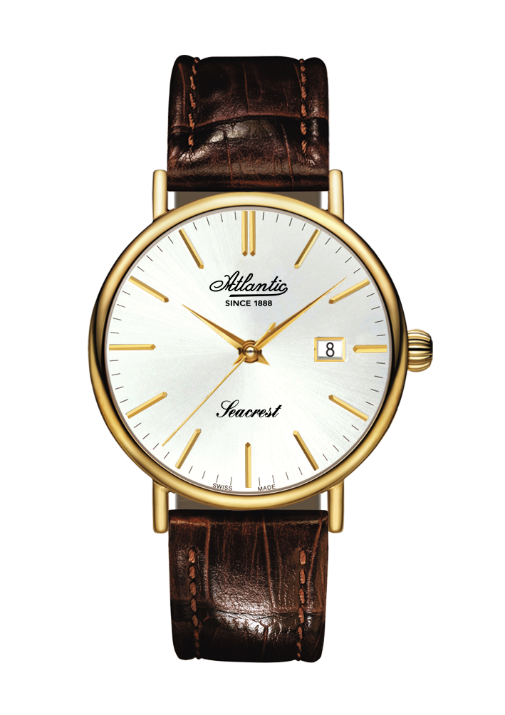 Atlantic Seacrest Gold/Silver PVD & Leather
