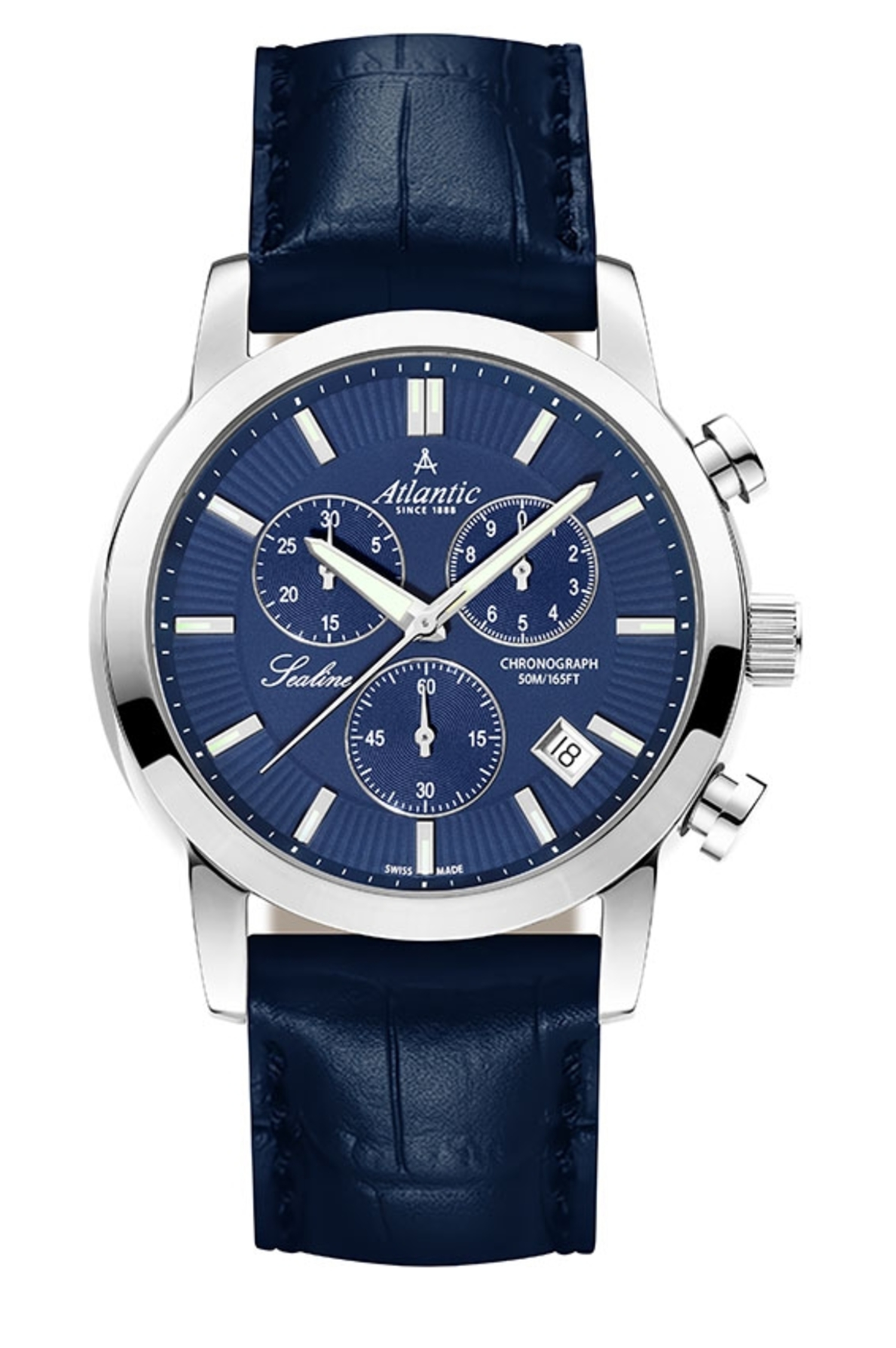 Atlantic Sealine Chrono bleu & cuir