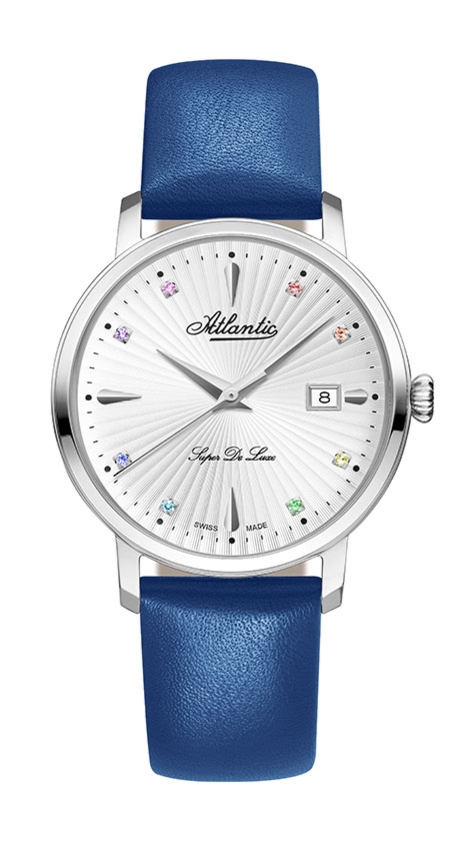 Atlantic Super De Luxe Gemstones & Blue Leather