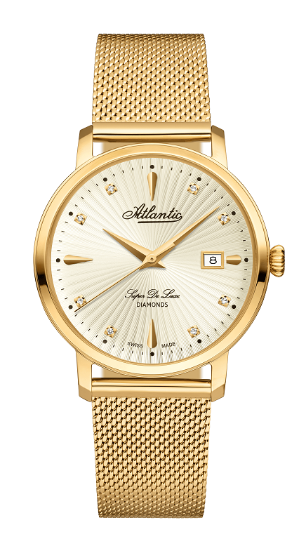 Atlantic Super De Luxe Diamond Edition / Milanaise PVD or acier inoxydable