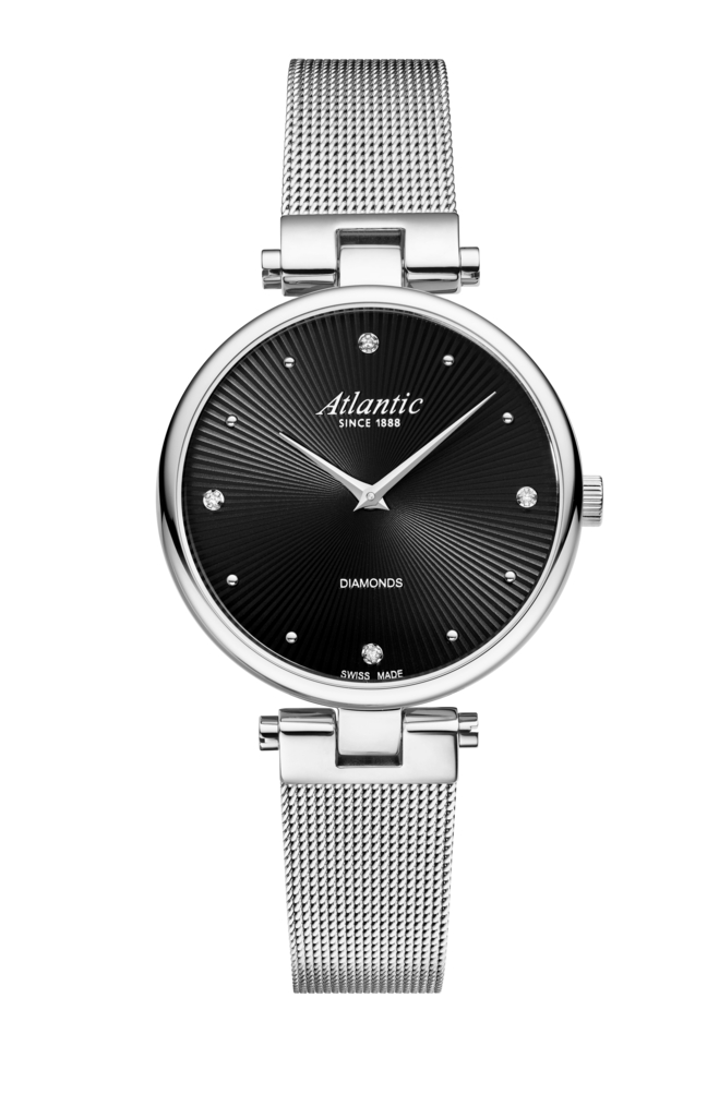 Atlantic Elegance Diamonds Pattern Edition stainless steel / black