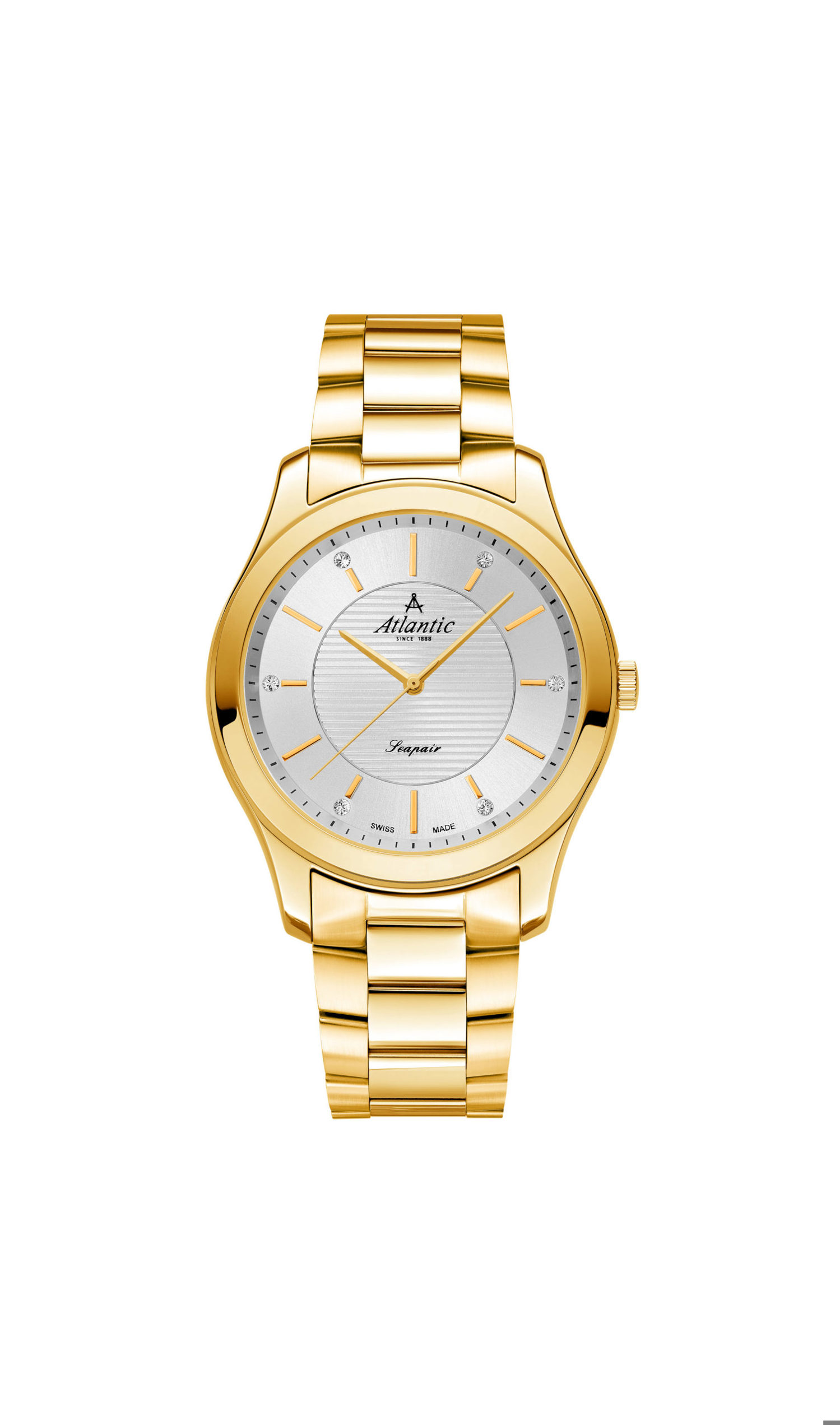 Atlantic Seapair Ladies acier inoxydable PVD or jaune