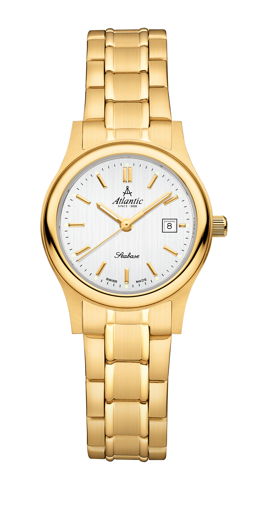 Atlantic Seabase Ladies acier inoxydable PVD or jaune