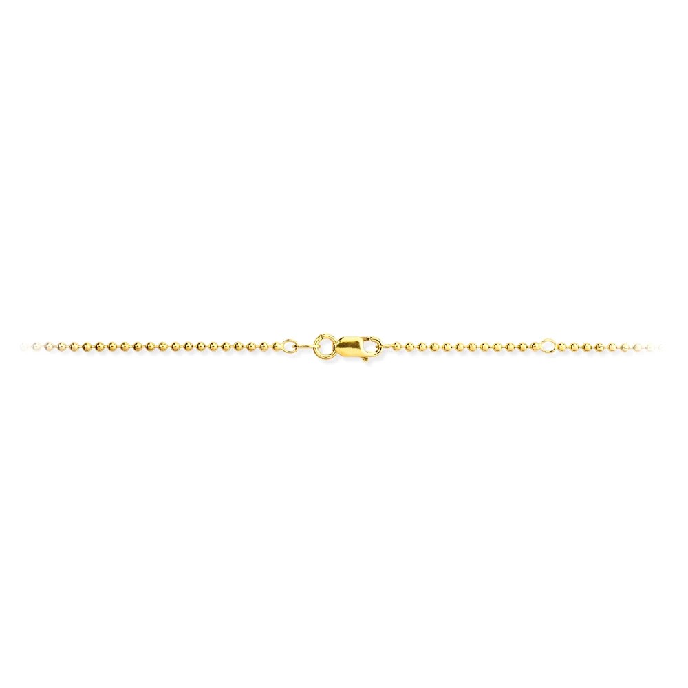 Drachenfels Silberkettten 925 silver gold-plated ball chain 45cm 1.8mm