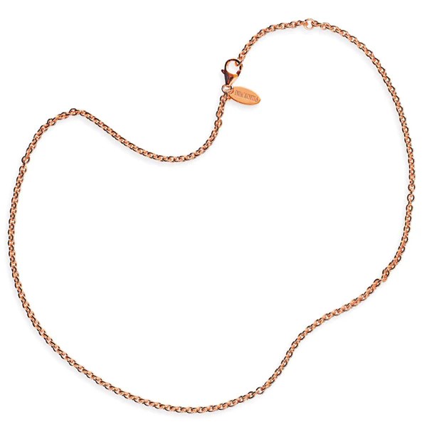 Drachenfels Silberkettten 925 silver rose gold-plated anchor chain 45cm 2.8mm