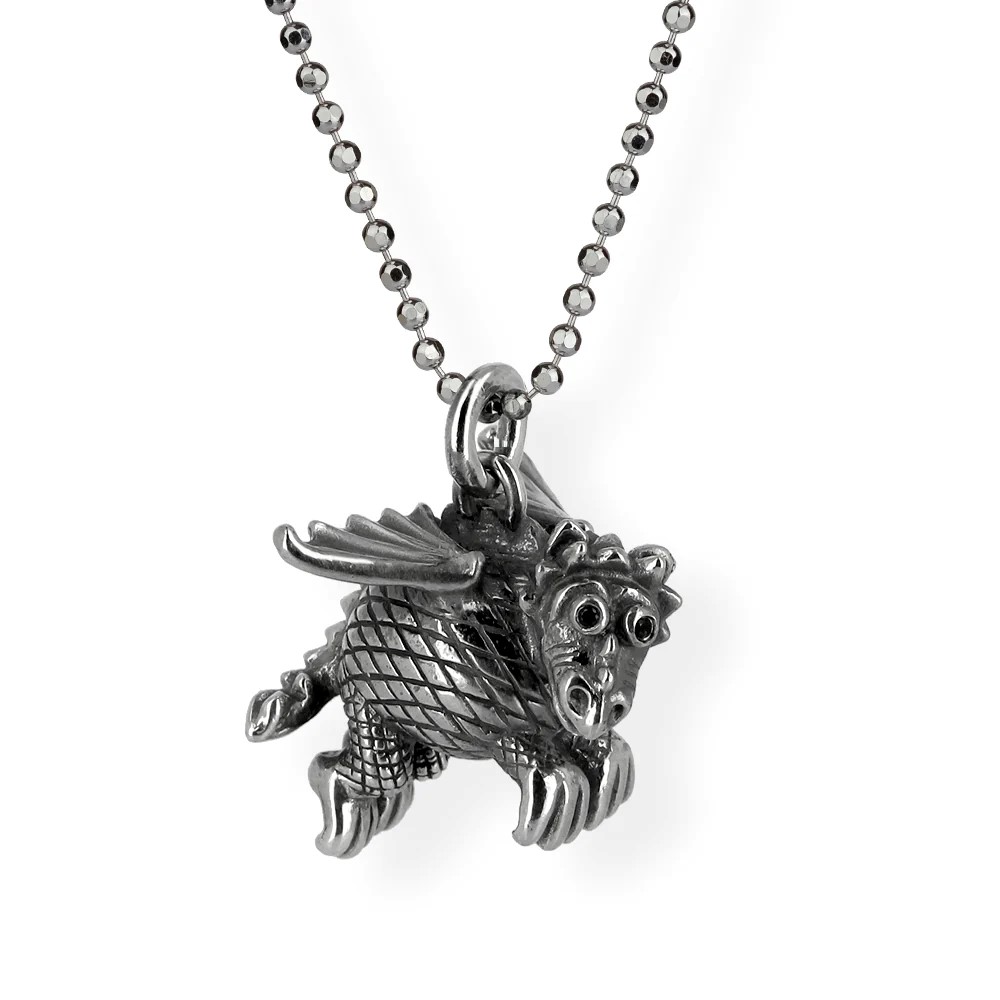 Drachenfels DragoERNIE & BERT Pendentif 925 argent vintage