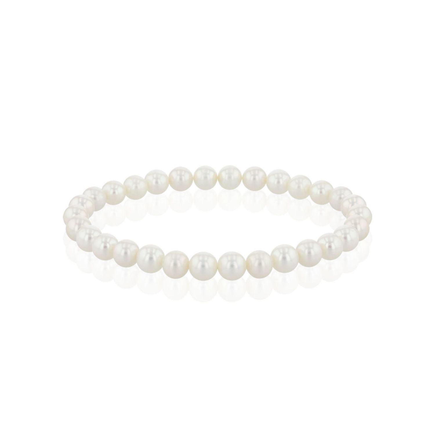 AURONOS Pearl bracelet freshwater pearls 7-7.5mm 19cm long