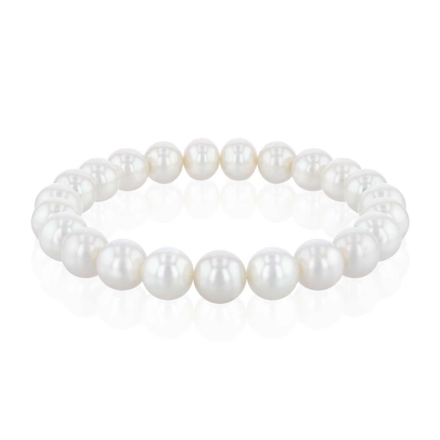 AURONOS Pearl bracelet freshwater pearls 8.5-9mm 19cm long