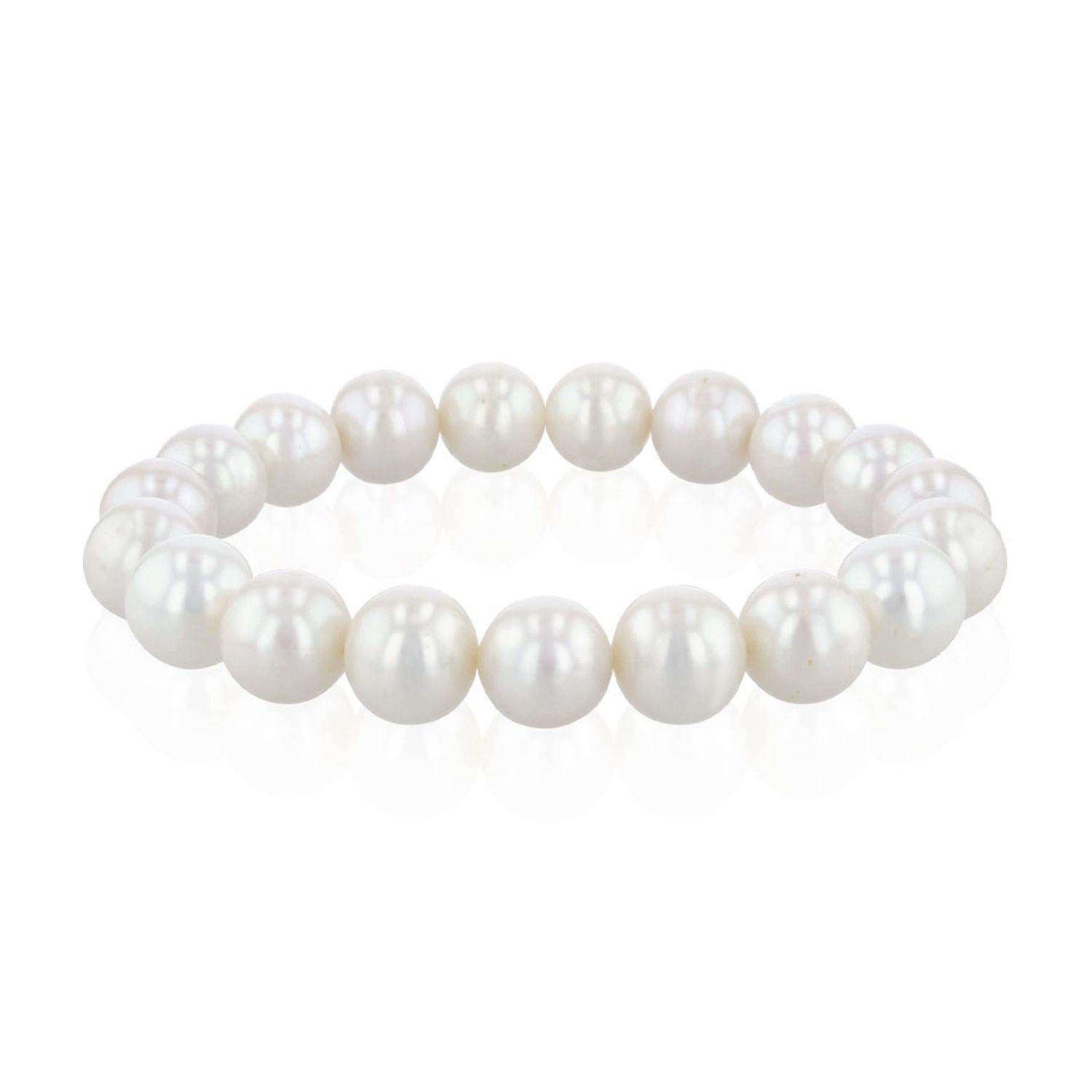 AURONOS Pearl bracelet freshwater pearls 9.5-10mm 19cm long