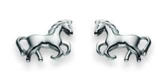 Pfalzer Boucles d'oreilles en argent 925 Chevaux