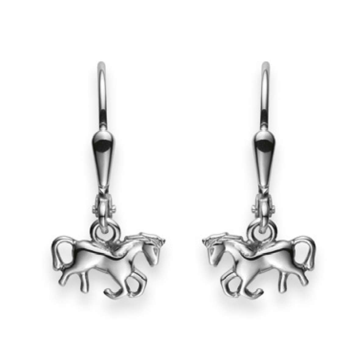 Pfalzer Boucles d'oreilles argent 925 Chevaux