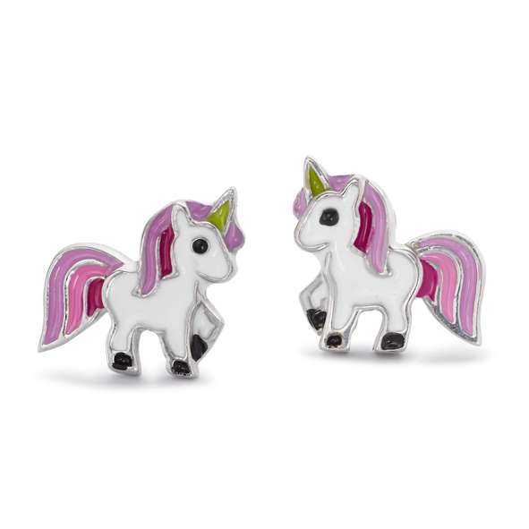 Pfalzer Boucles d'oreilles 925 argent licorne