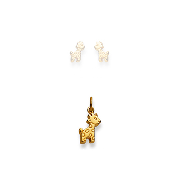 Pfalzer Pendentif or jaune 18 carats girafe