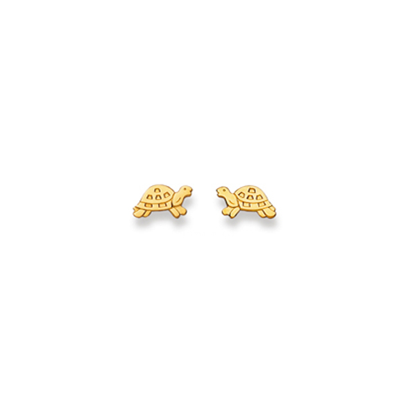 Pfalzer Stud earrings 18K yellow gold turtles