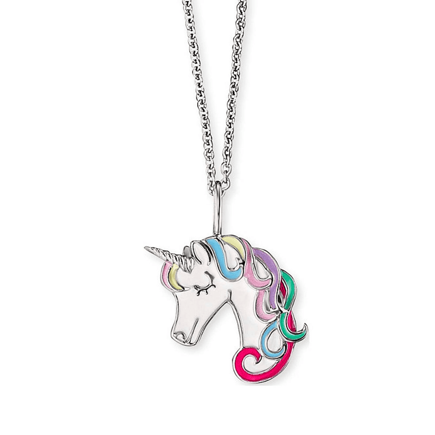 Engelsrufer Necklace 925 silver with unicorn pendant 42cm long