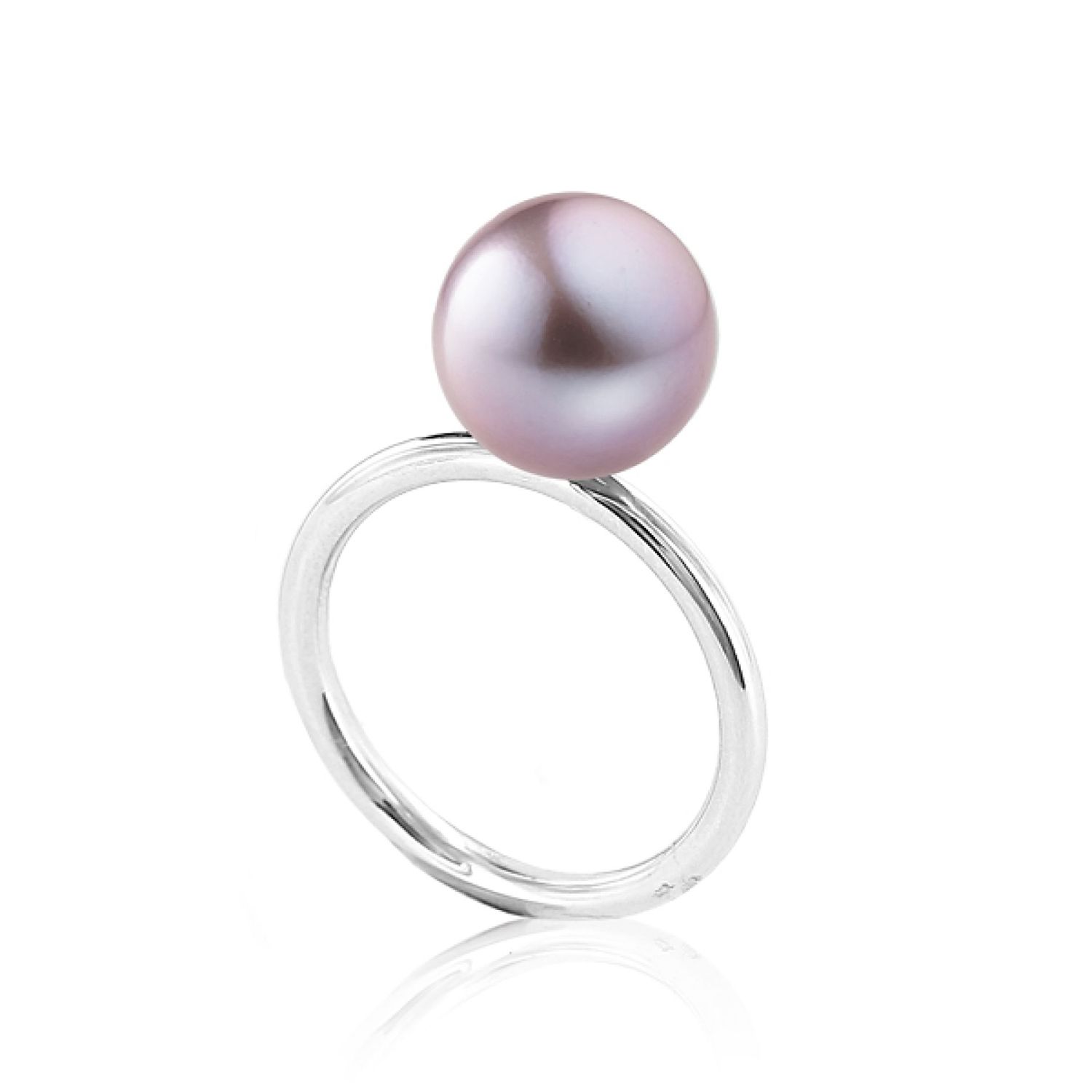 AURONOS Pearl Ring 925 Silver with Ming Pearl 10-11mm