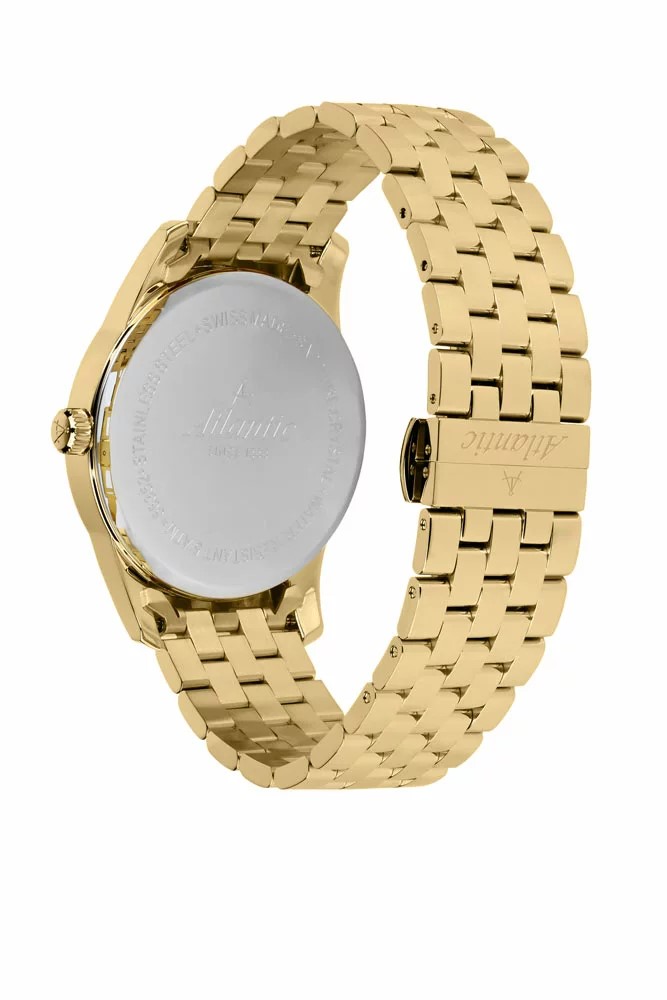 Atlantic Seaport Small Second stainless steel PVD yellow gold