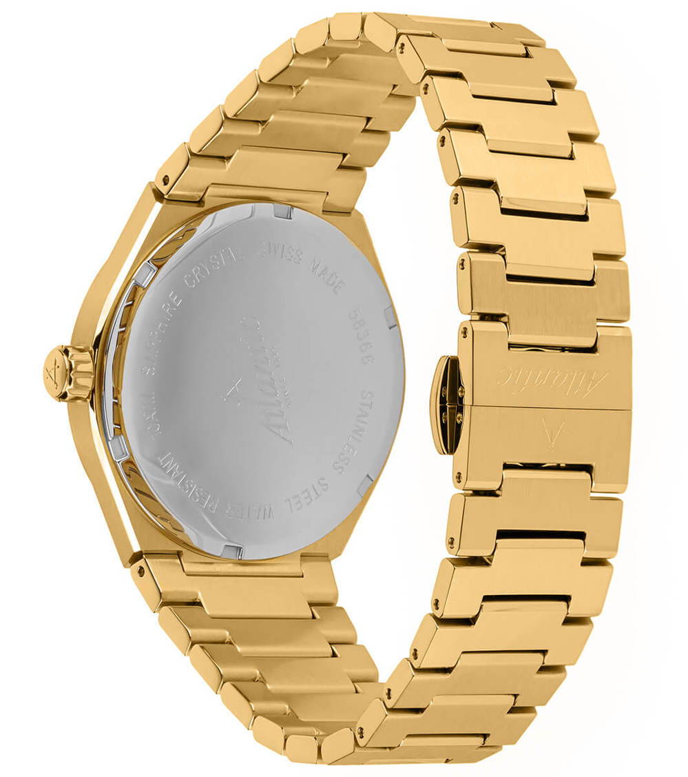 Atlantic Seawave Gents Gelbgold PVD Champagne