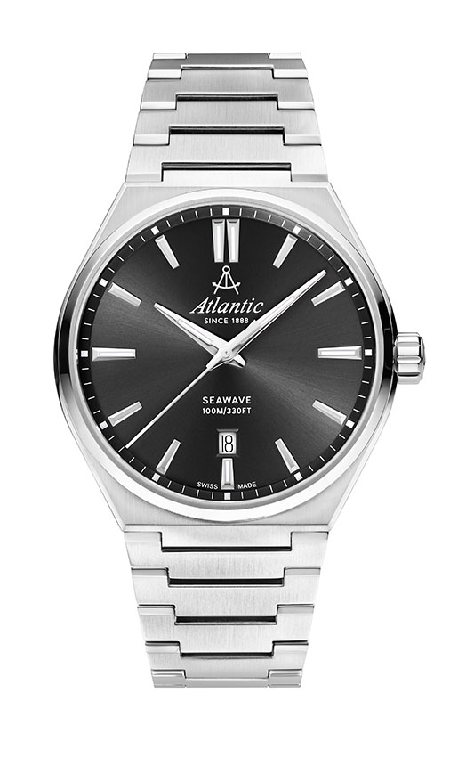 Atlantic Seawave Gents stainless steel / black