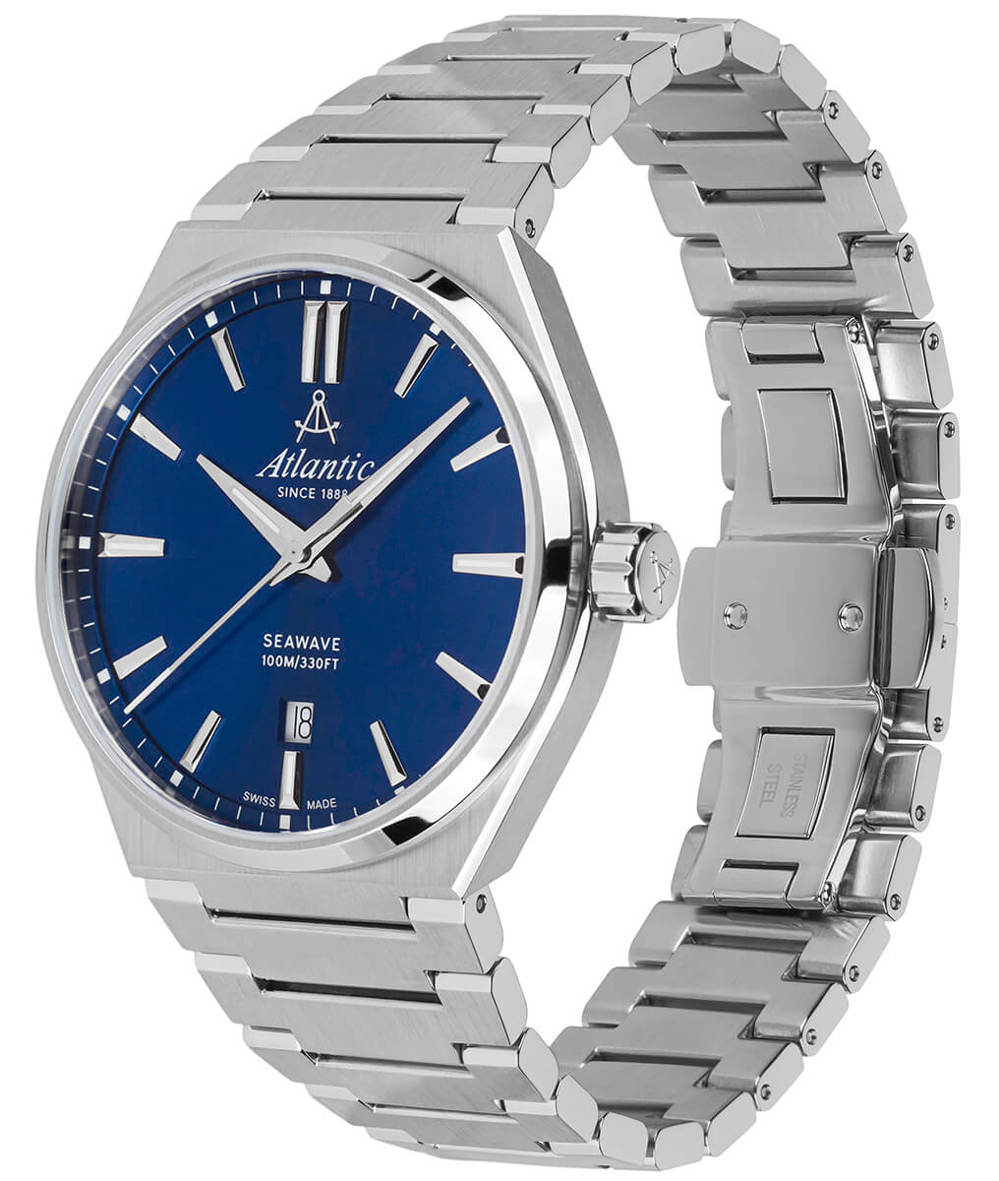 Atlantic Seawave Gents Edelstahl / Blau