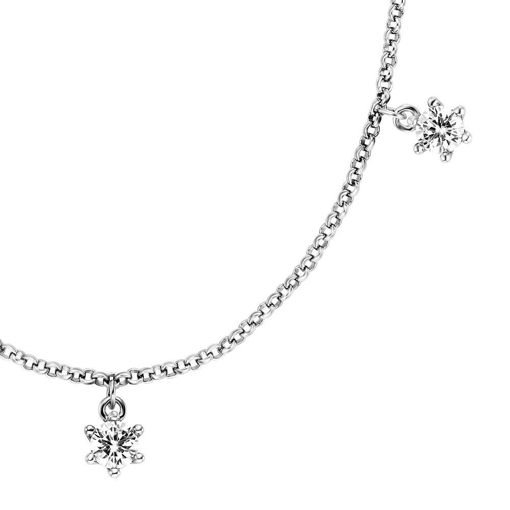 Collier Ange Appelant 925 Argent avec Zircone 40cm