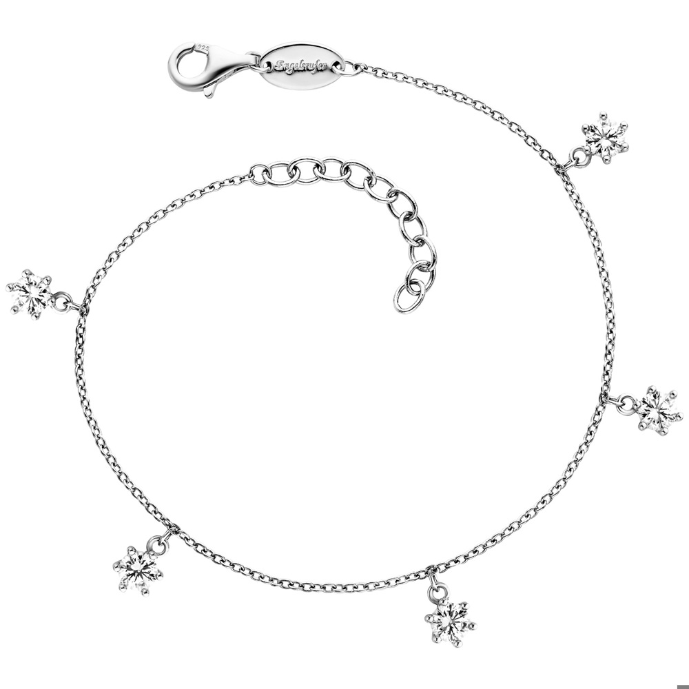 Bracelet Invocateur d’Anges 925 Argent avec Zircon 17cm