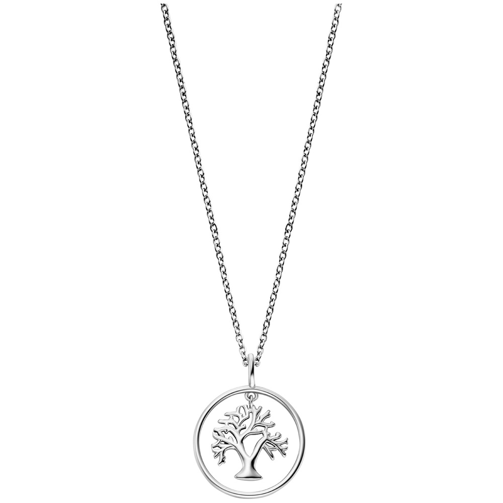 Angel caller necklace 925 silver with tree of life ⌀16mm 42cm long