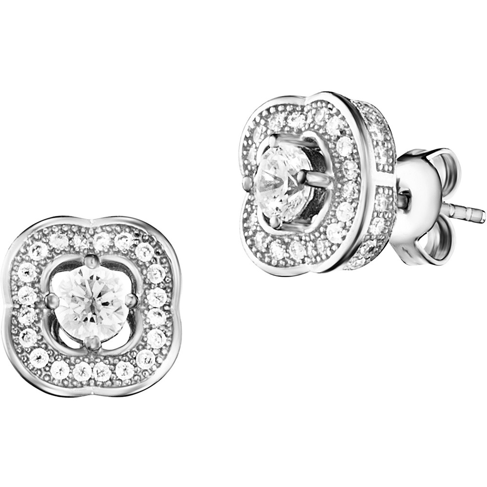 Julie Julsen Boucles d’oreilles en argent 925 avec 82 zircons