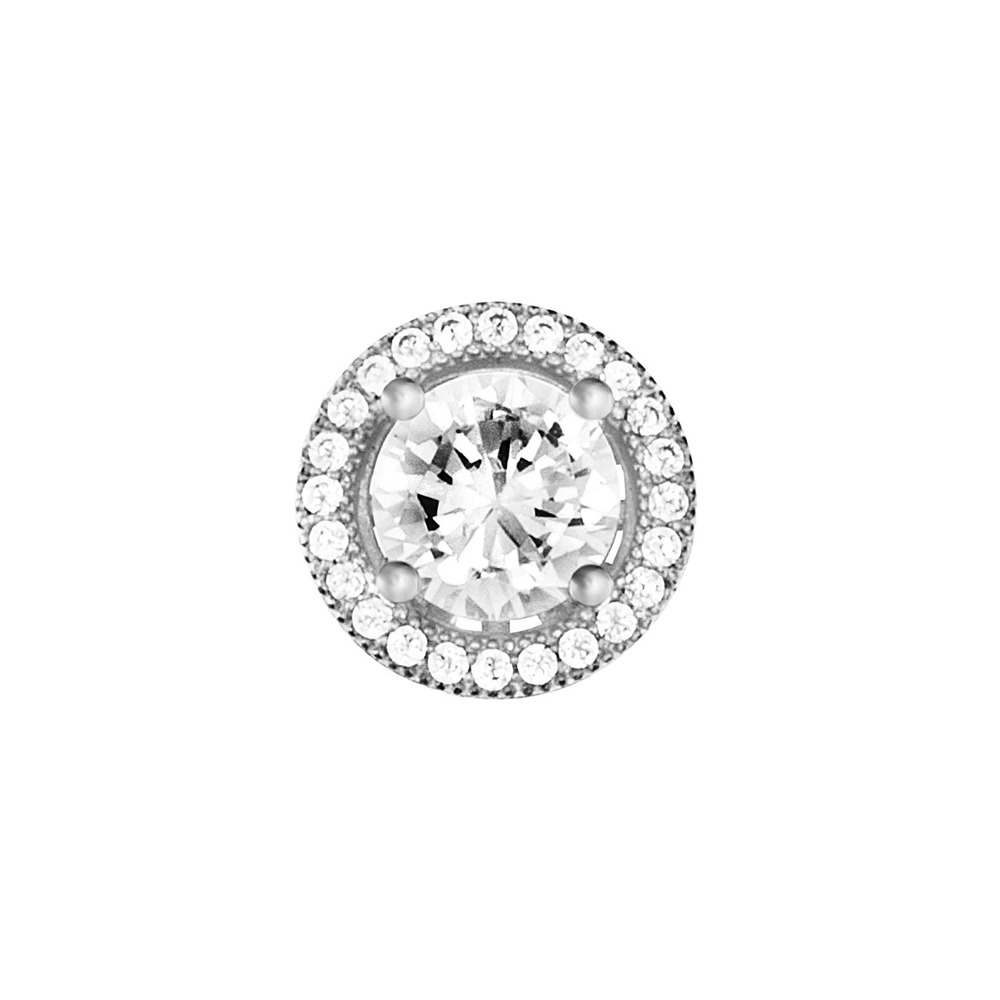 Julie Julsen Stud 925 silver with 50 cubic zirconia