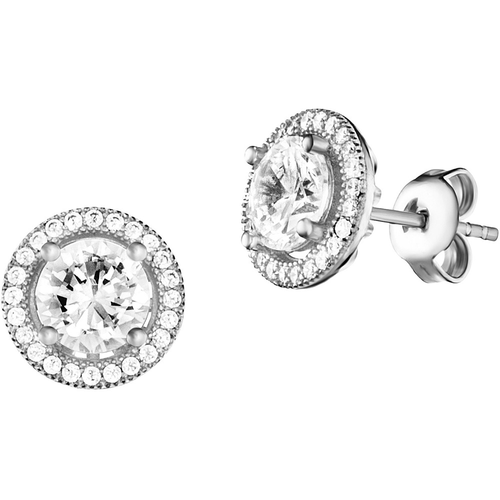 Julie Julsen Boucles d’oreilles en argent 925 avec 50 Zircons