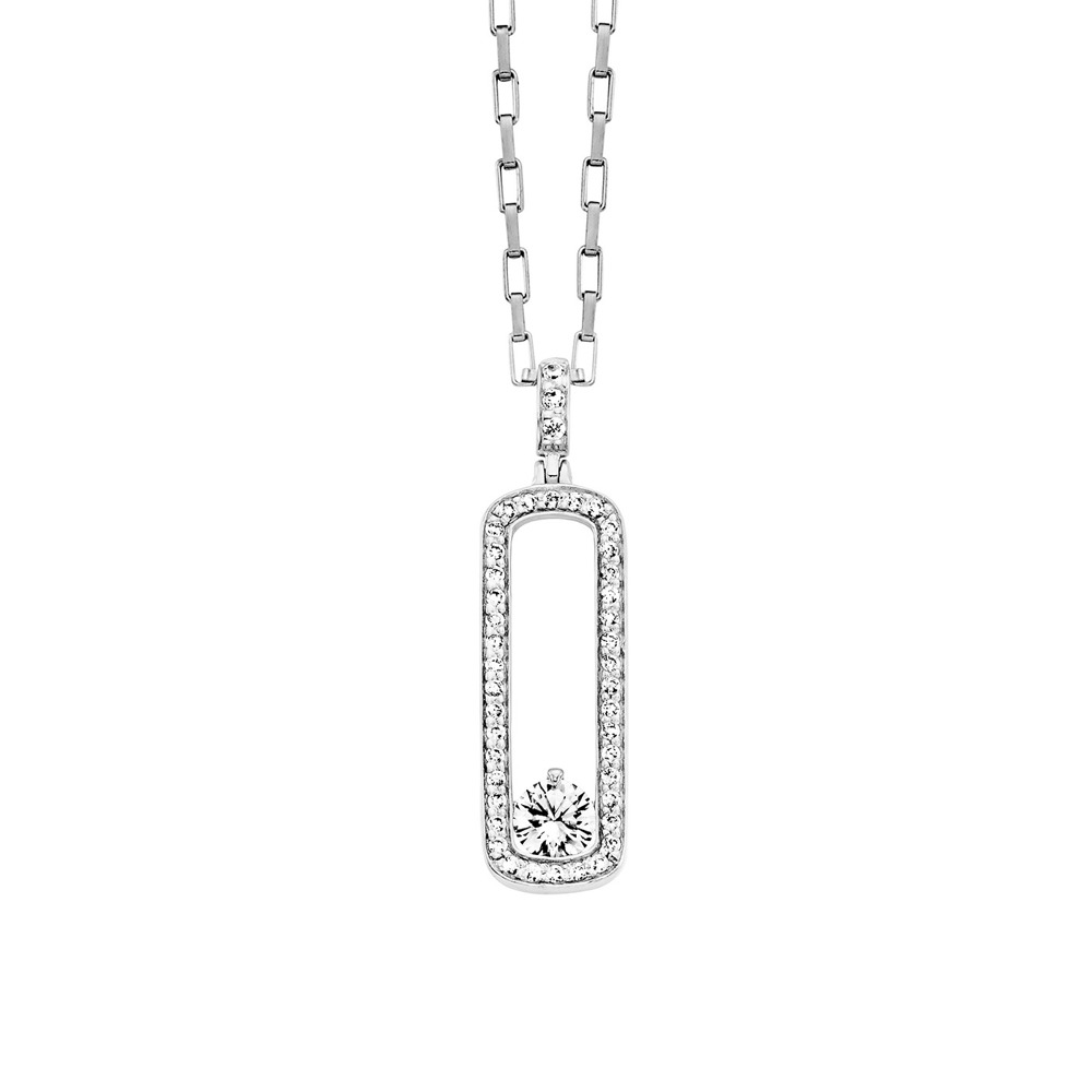 Julie Julsen Collier Venezianerkette 925 Silber mit 44 Zirkonia 40-45cm lang