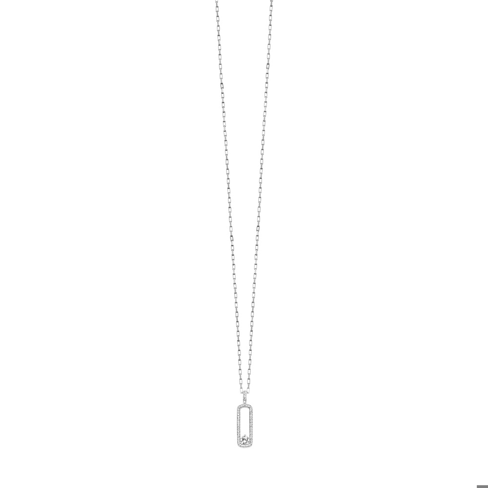 Julie Julsen Collier Venezianerkette 925 Silber mit 44 Zirkonia 40-45cm lang