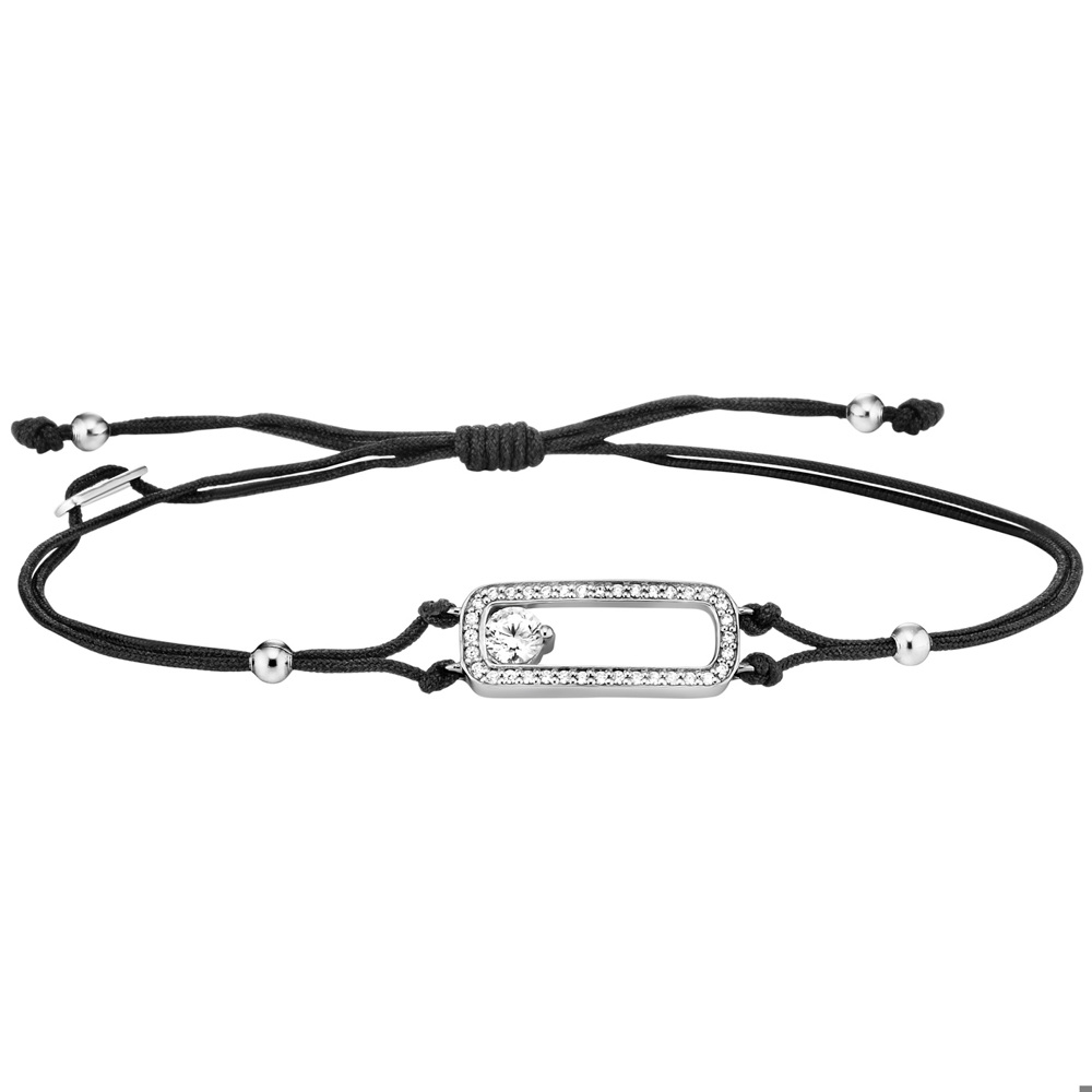 Julie Julsen Armband 925 Silber mit 37 Zirkonia variable länge