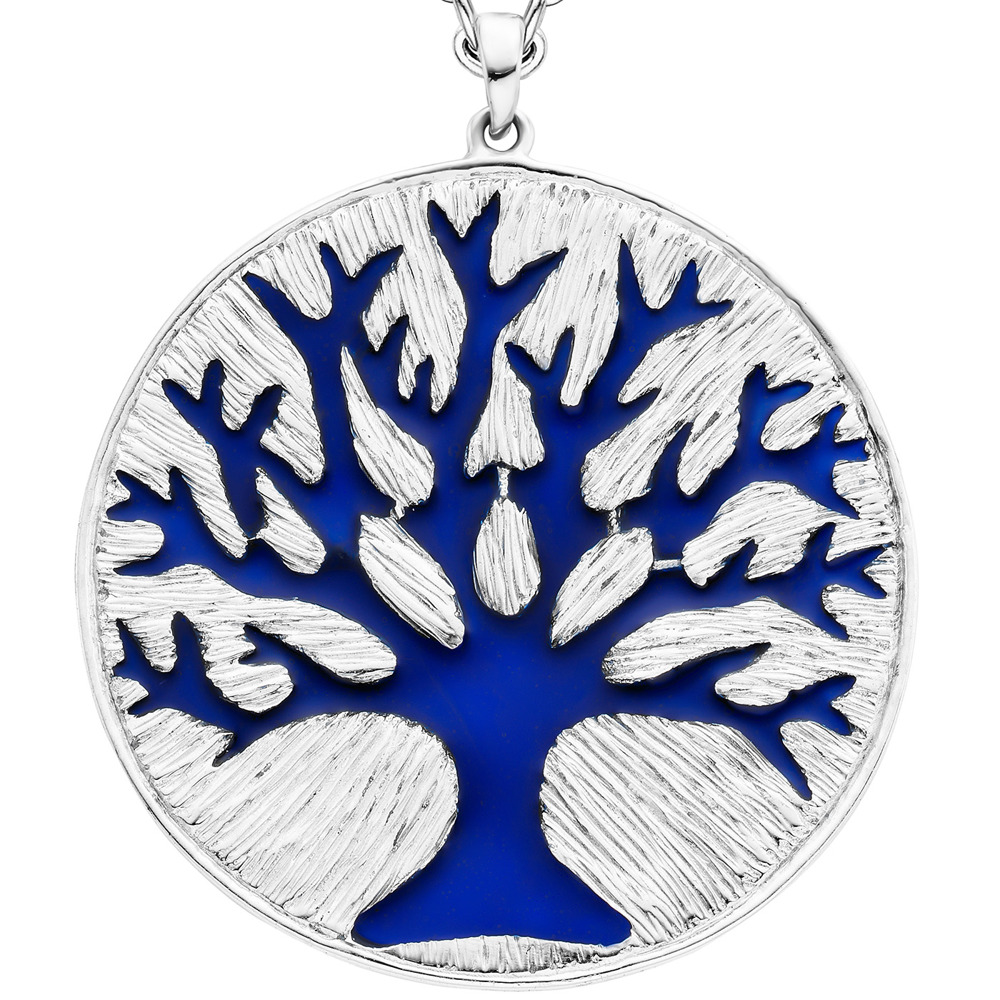 Julie Julsen Necklace Figarokette 925 silver tree of life 65cm long