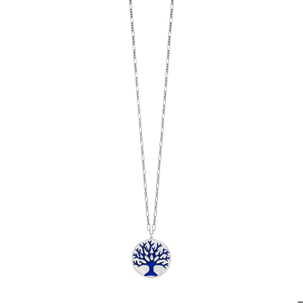 Julie Julsen Necklace Figarokette 925 silver tree of life 65cm long