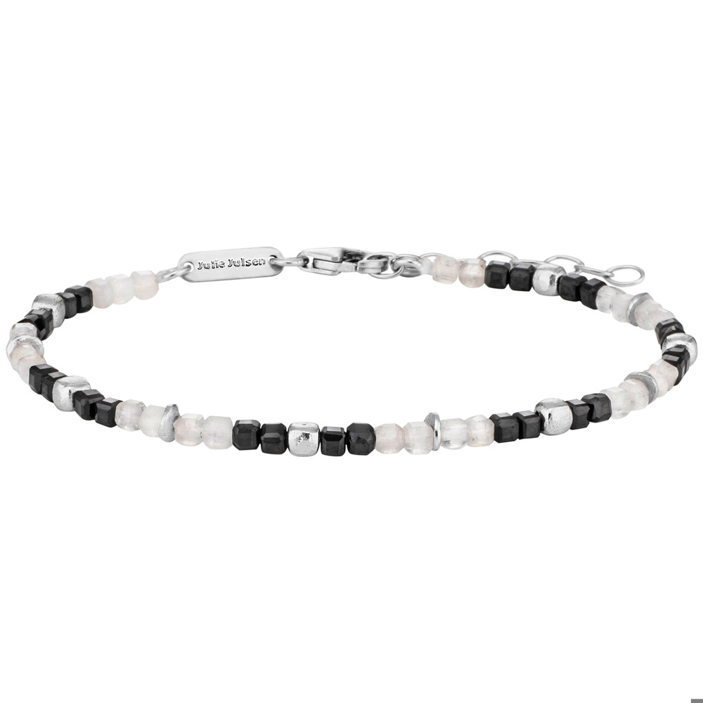 Julie Julsen Loving Stones Bracelet en argent 925 avec apatite, lapis et labradorite 19.50cm de long