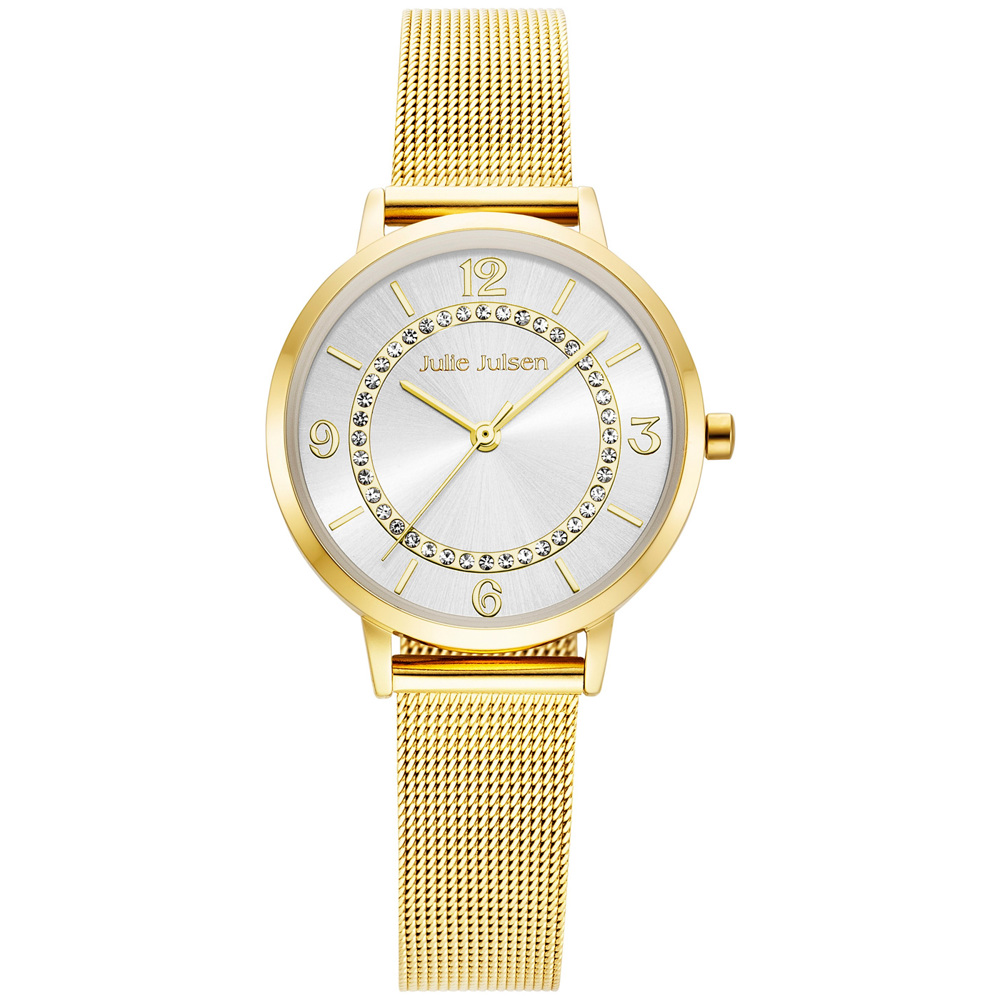 Julie Julsen Stainless steel gold plated with mesh band