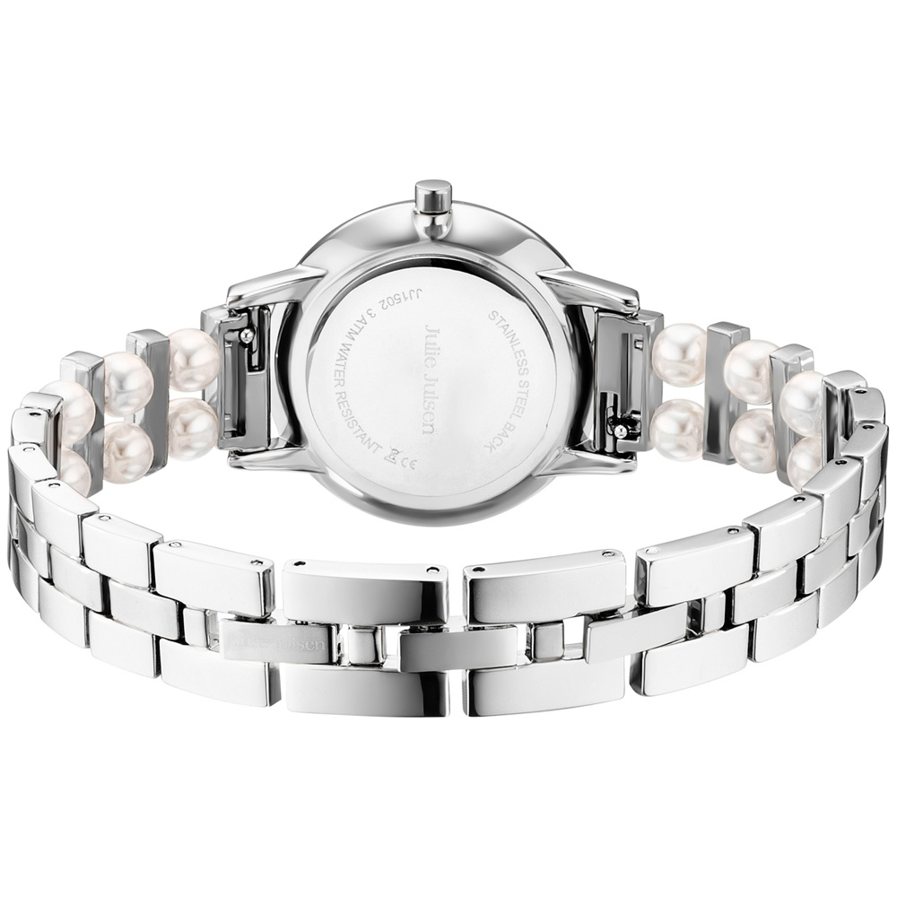 Julie Julsen Pearls Stainless Steel Gold Plated with Mother of Pearl Dial