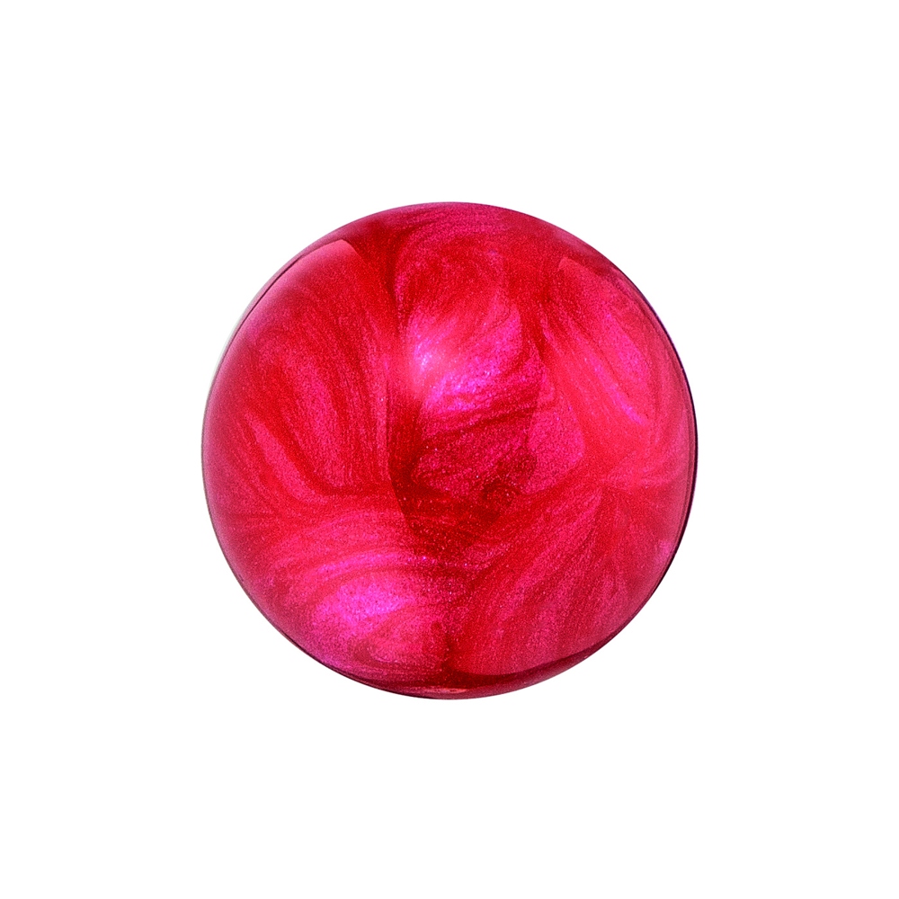 Engelsrufer Boule de cristal nacrée rouge M