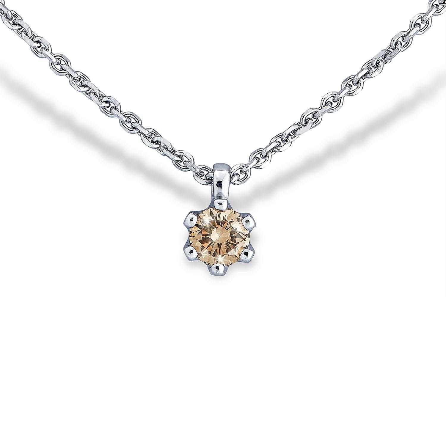 Collitaire in Weissgold mit 1 Brillant 0,35ct, Messerer Juwelier Zürich