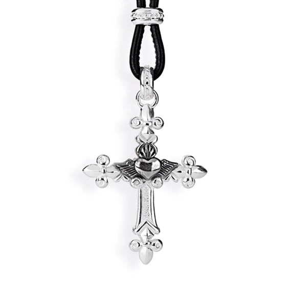 Drachenfels Carpe Diem Cross pendant made of 925 silver length 6.0cm width 3.7cm