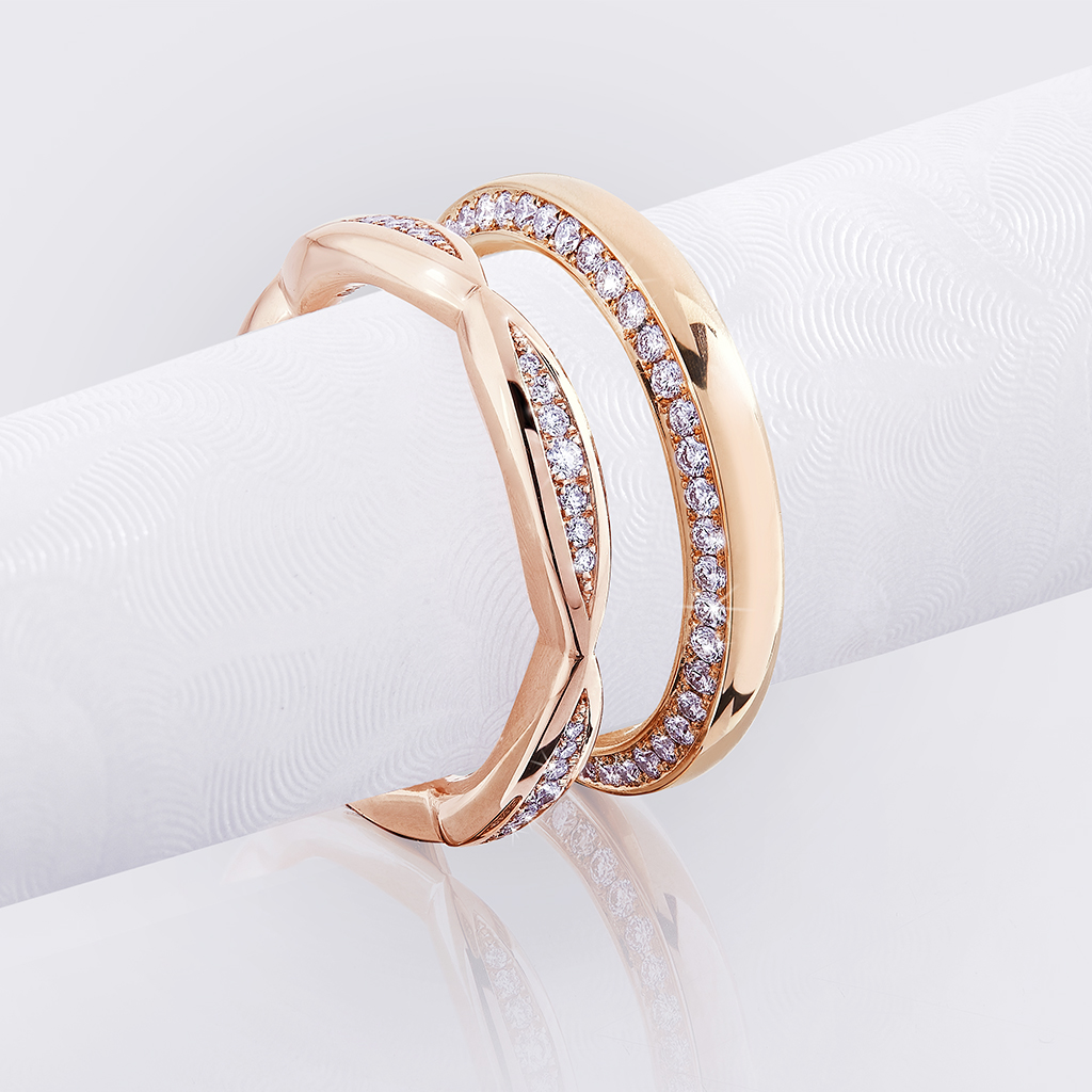 Alliance in Roségold mit Brillanten, Messerer Juwelier Zürich