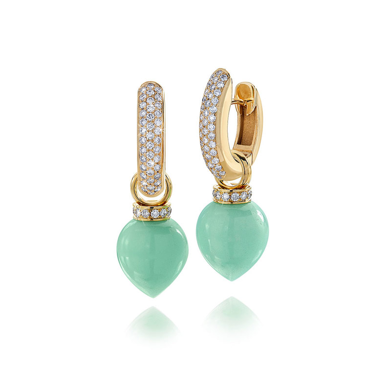 Creolen in Roségold mit Brillanten, Messerer Juwelier Zürich